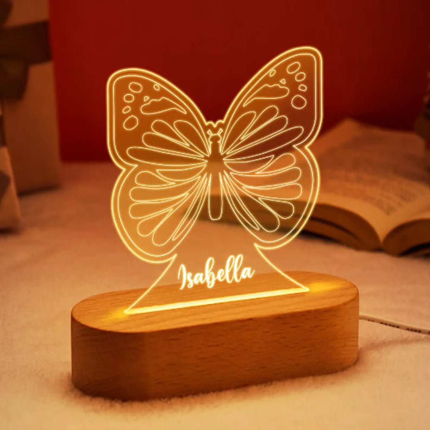 Veilleuse bébé de nuit luciole dans un bureau