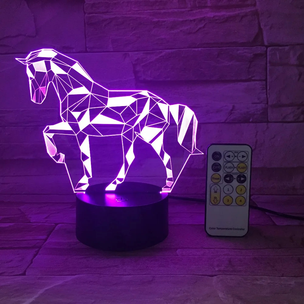 Lampe Veilleuse Cheval dans un restaurant de luxe