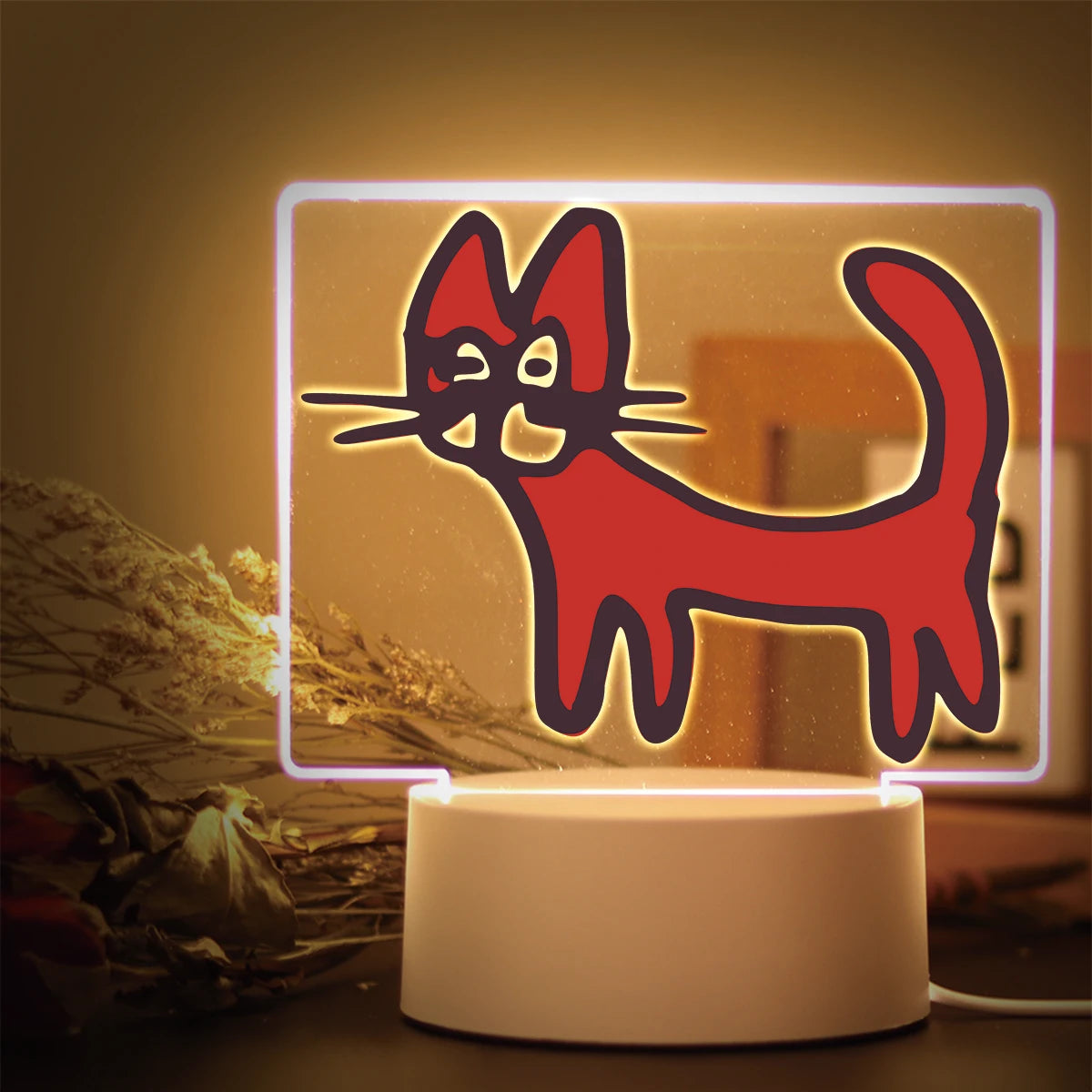 Veilleuse led renard dans une boutique de luxe
