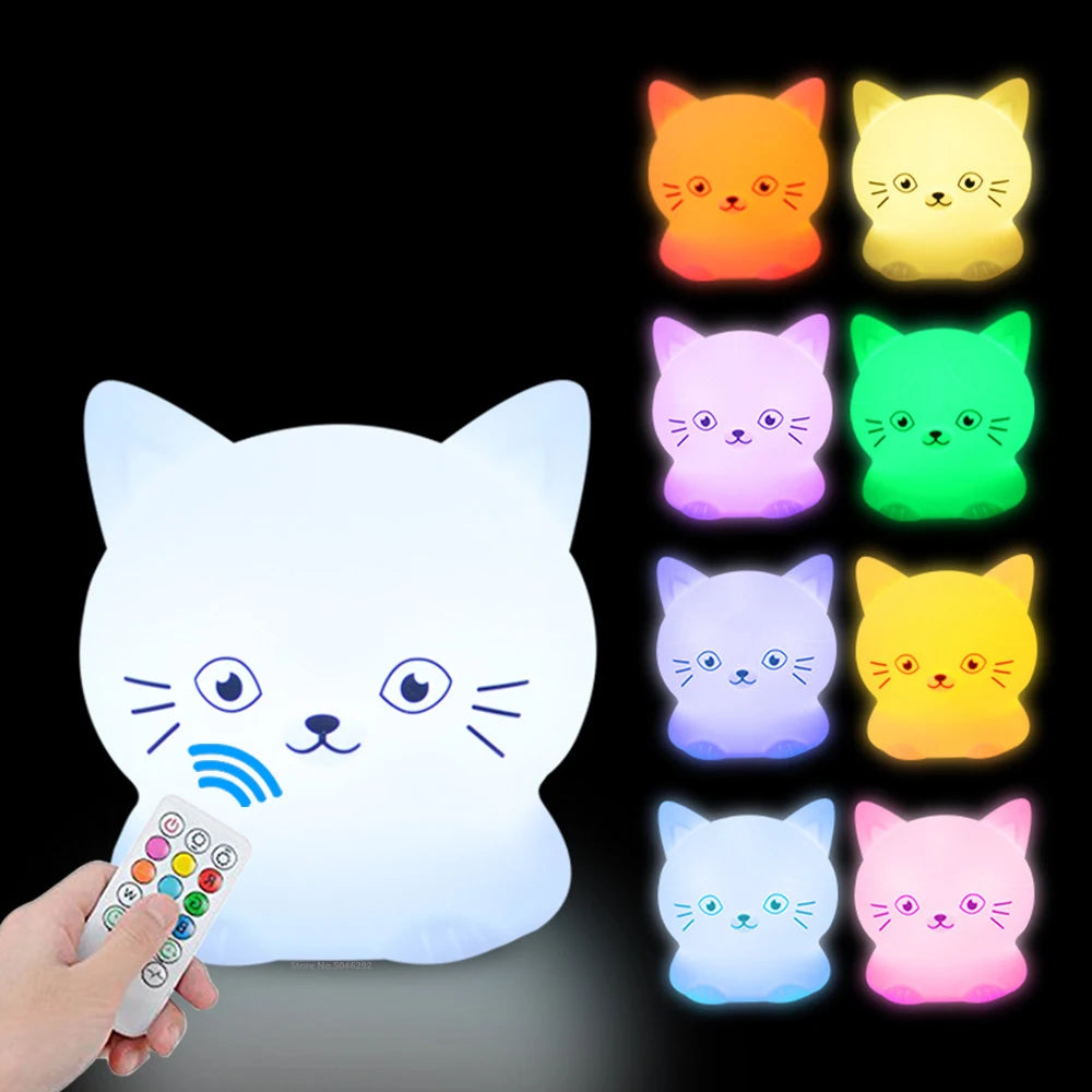 Veilleuse lapin silicone dans un salon