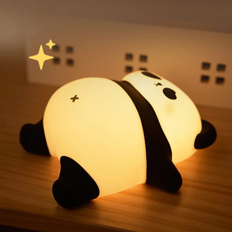 veilleuse panda led en silicone dans une boutique