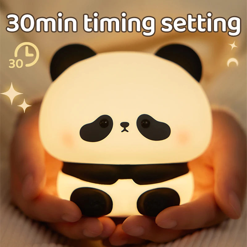 veilleuse panda bebe dans une chambre
