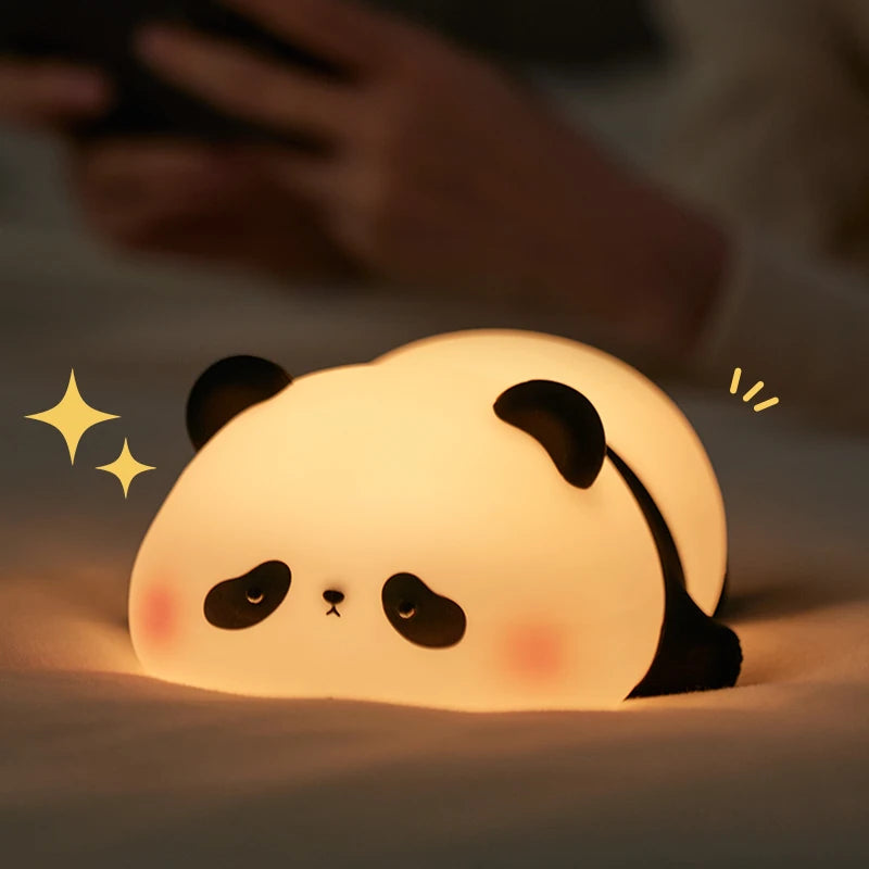 veilleuse panda bebe dans un bureau