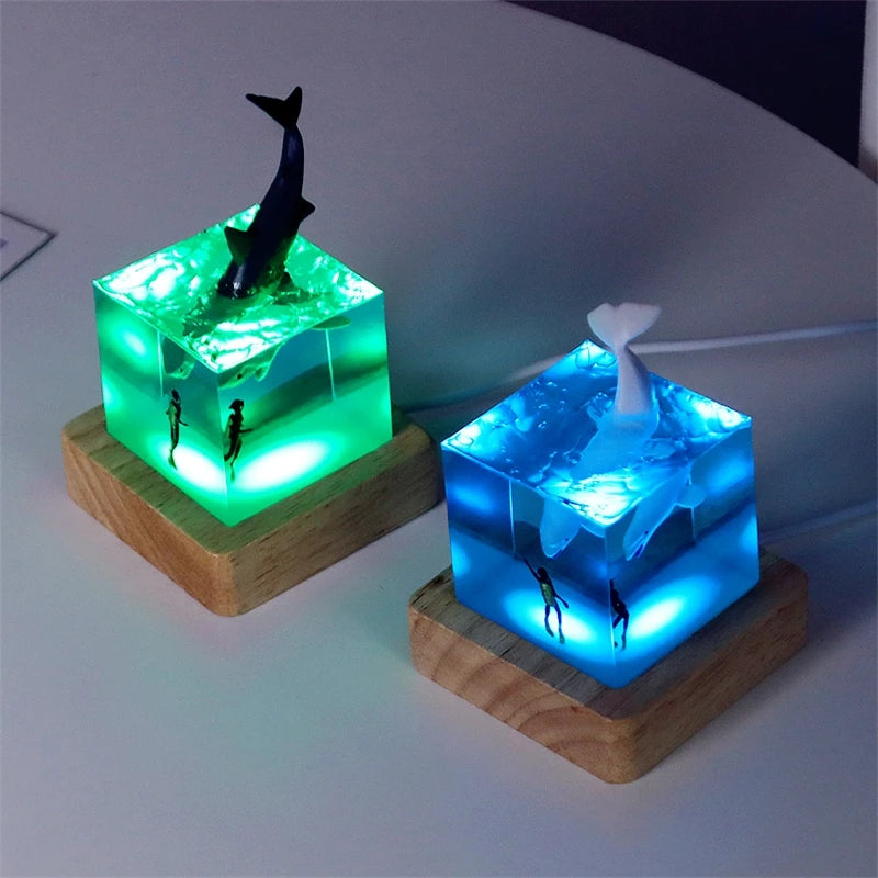 veilleuse baleine Aquarium dans un boutique