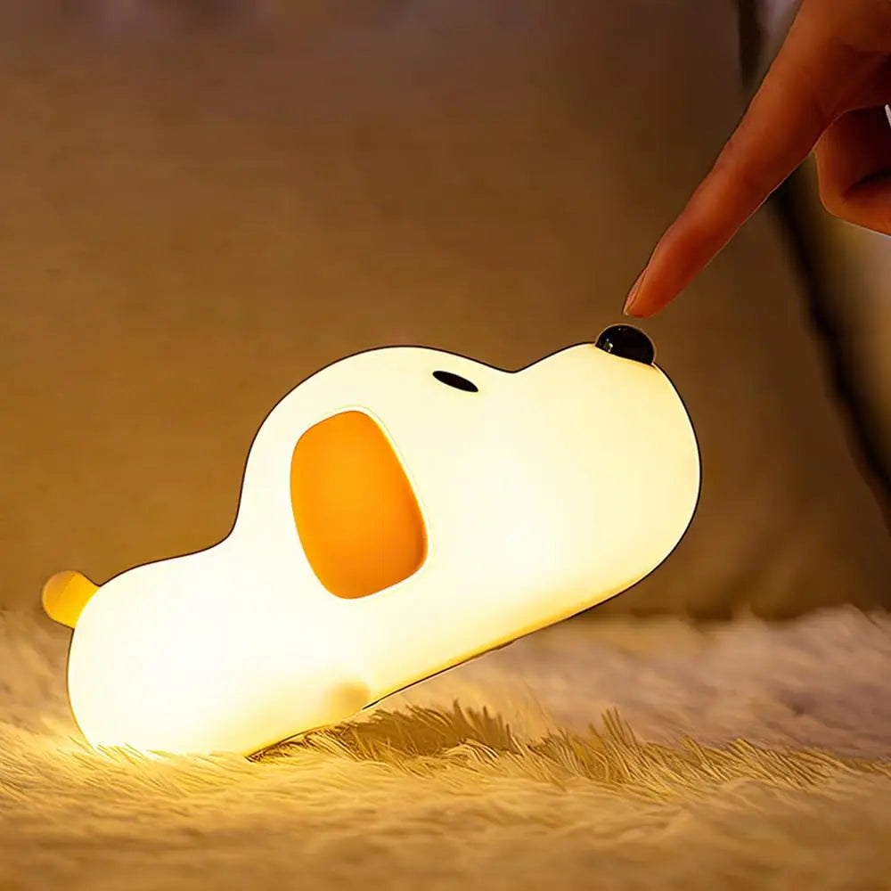 Veilleuse Chat silicone dans un salon