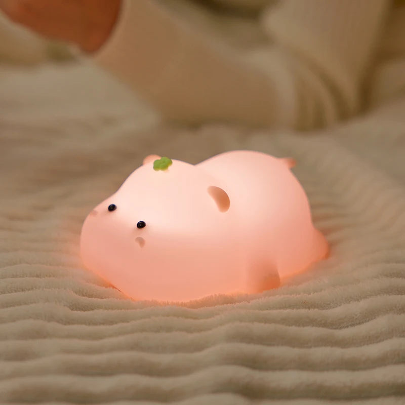 veilleuse panda led en silicone dans une chambre d'enfant