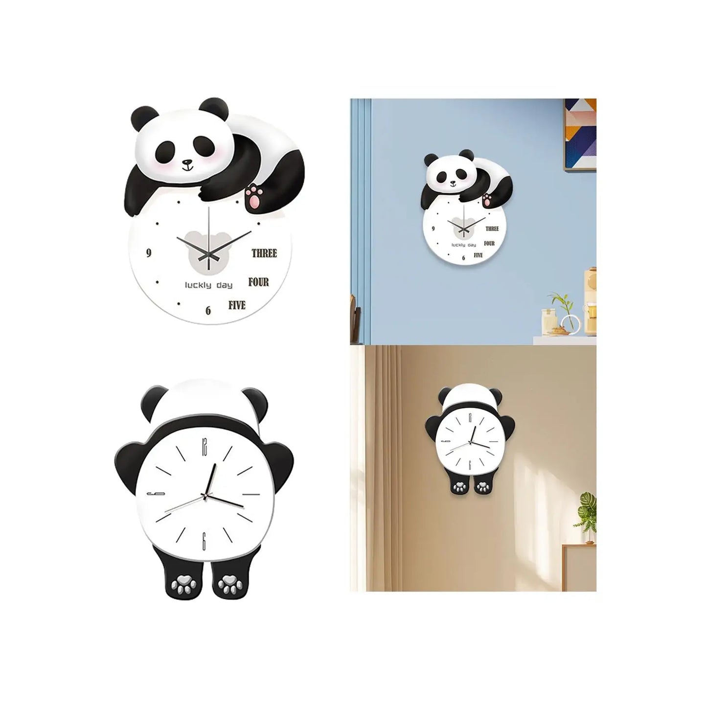 Réveil veilleuse panda dans une cuisine