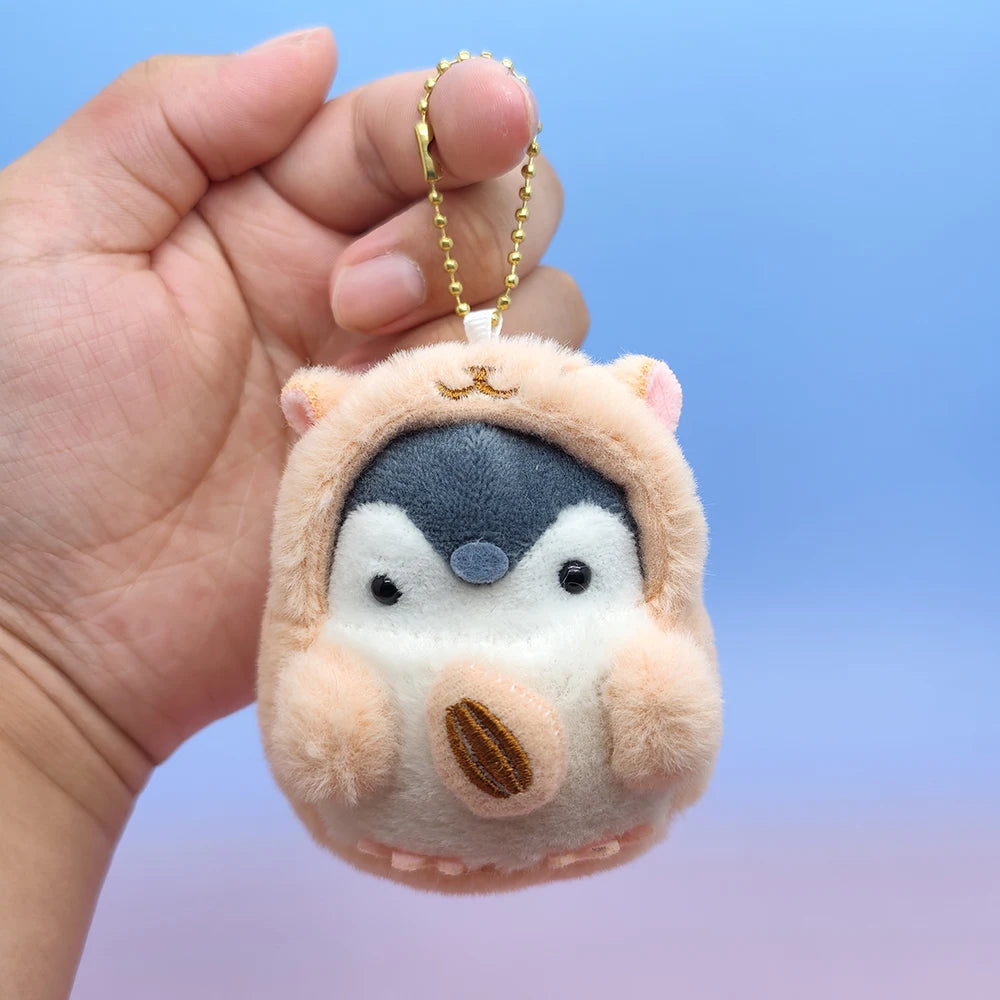 Peluche pingouin veilleuse pour la clé de voiture