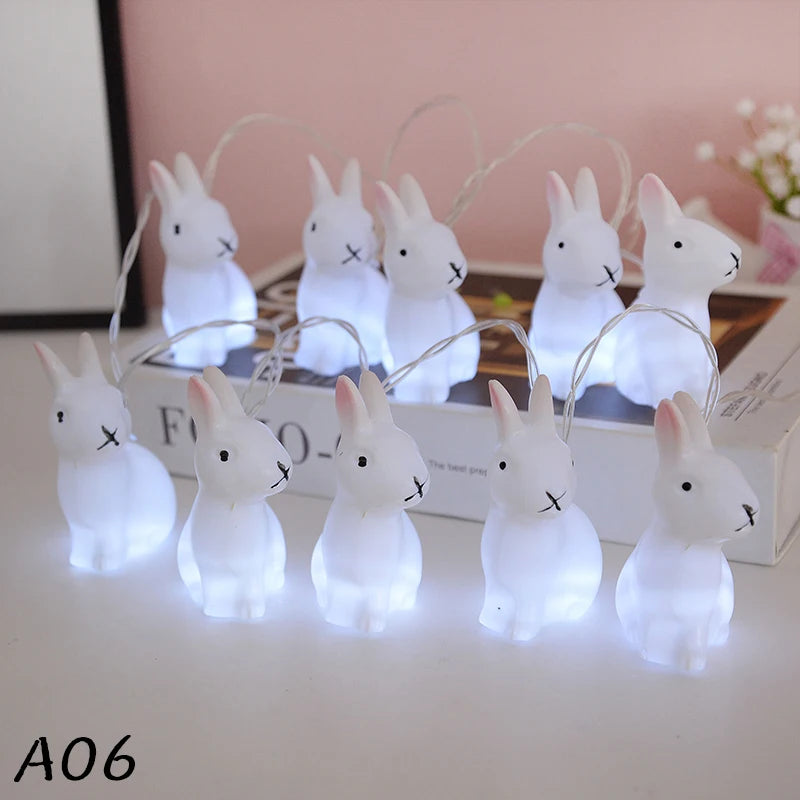 Lapin veilleuse Pile dans un bureau