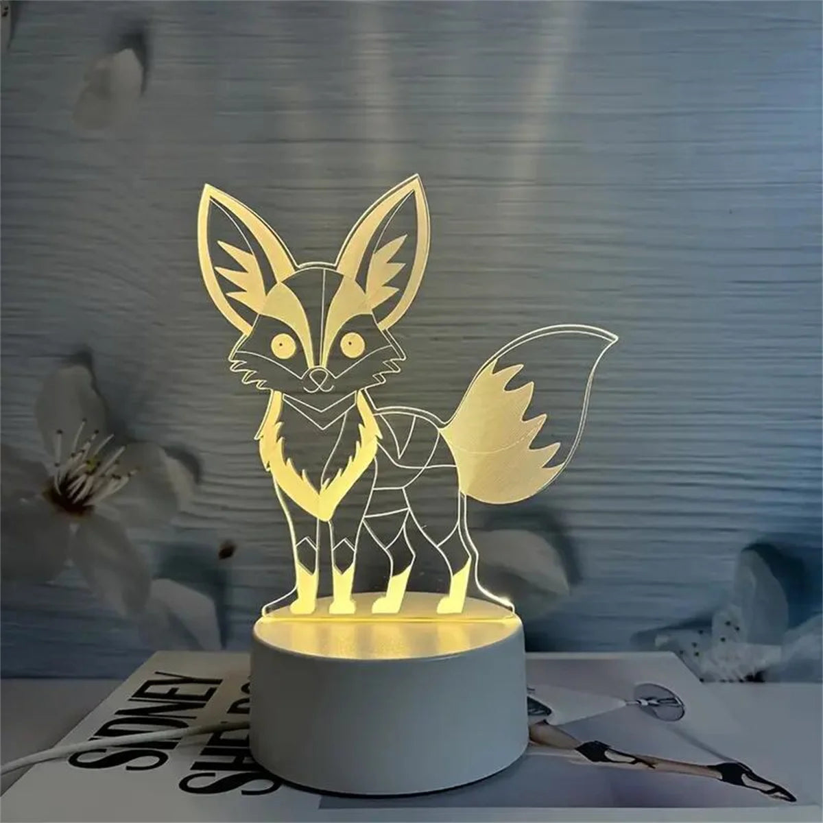 Lame Veilleuse Renard dans un restaurant