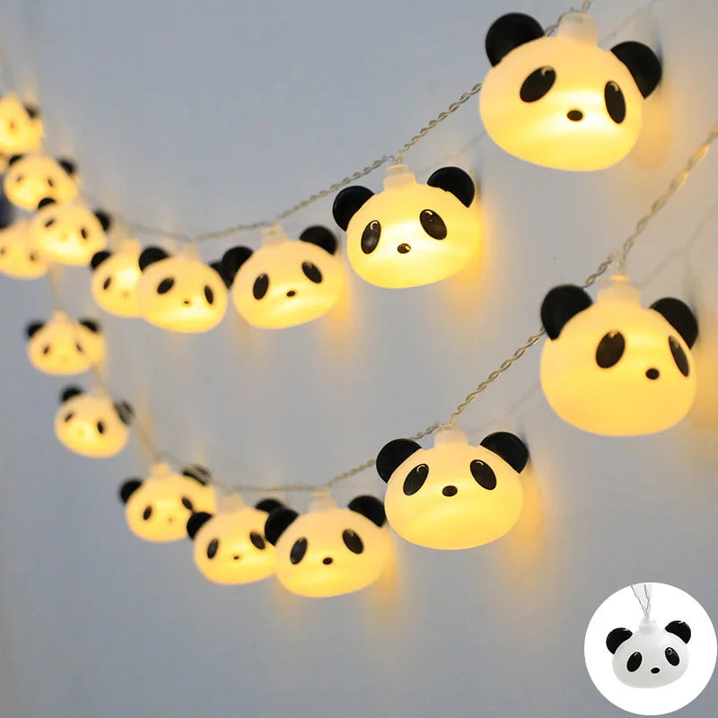 veilleuse panda lumineuse dans un restaurant