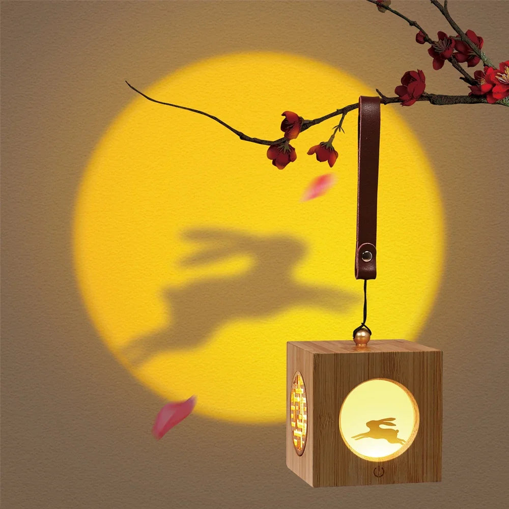 Veilleuse projecteur cerf dans une boutique