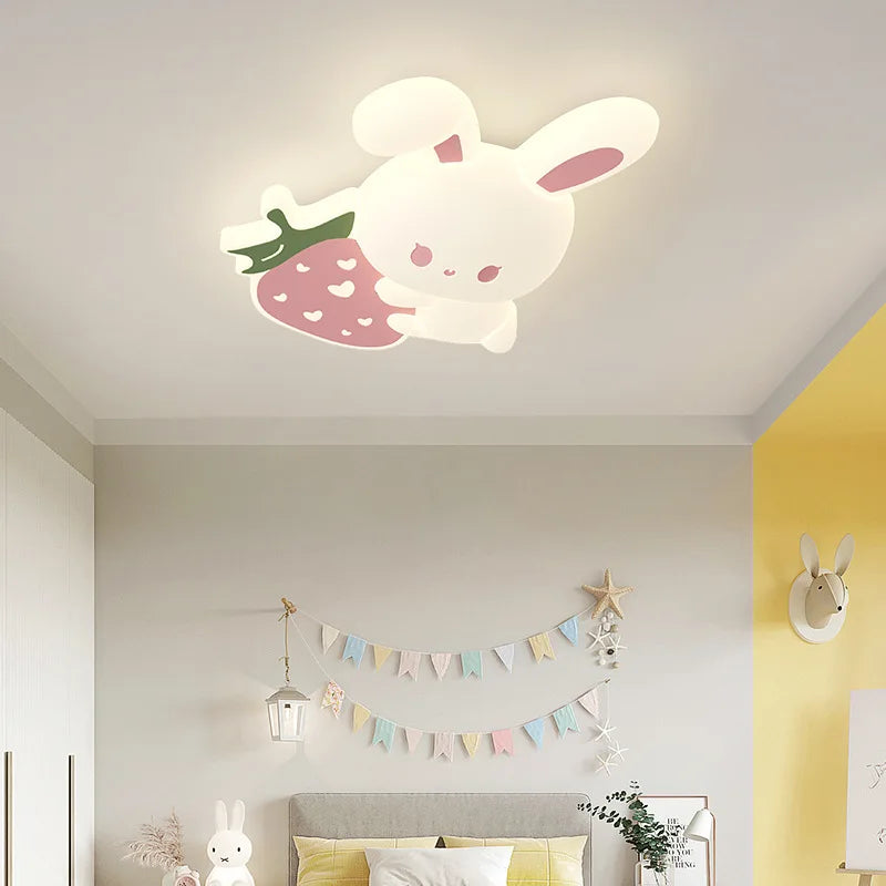 Lapin veilleuse plafond dans une chambre