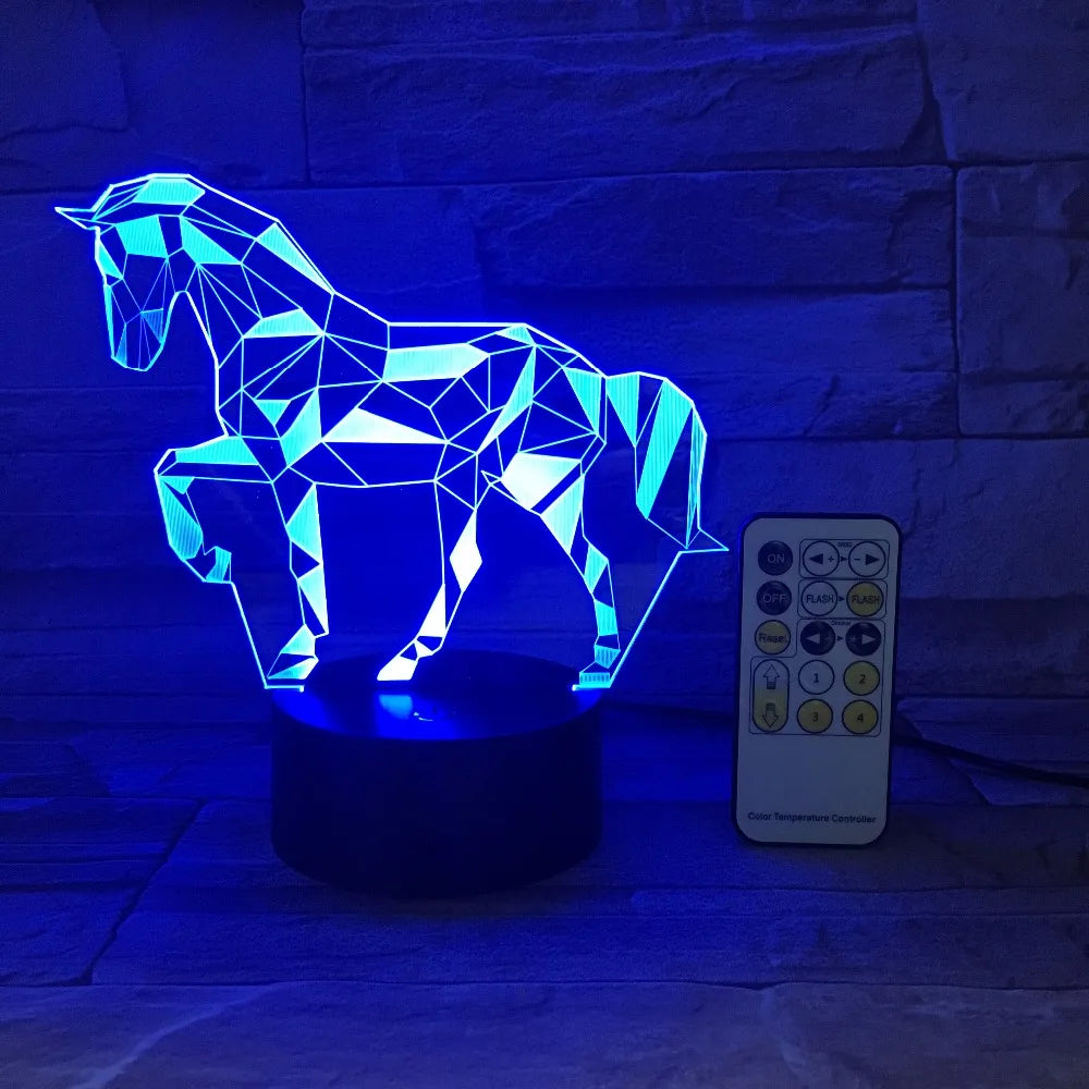 Lampe Veilleuse Cheval dans une chambre 