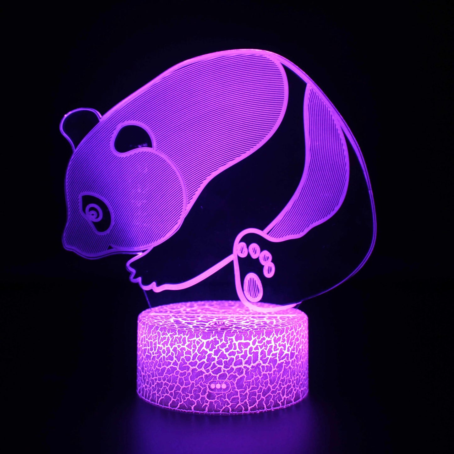 veilleuse led panda dans une chambre 
