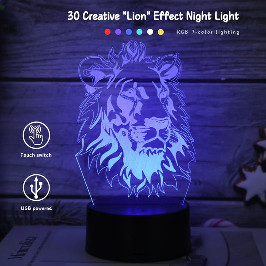 veilleuse le roi lion dans un salon 