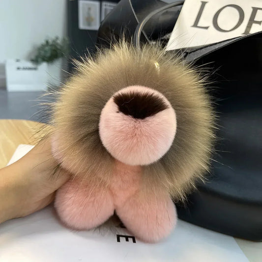 peluche veilleuse lion sur le sac 