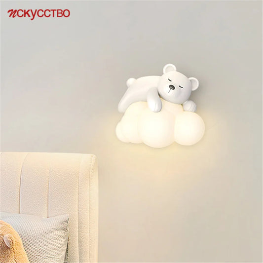 Veilleuse lapin endormi dans une chambre 