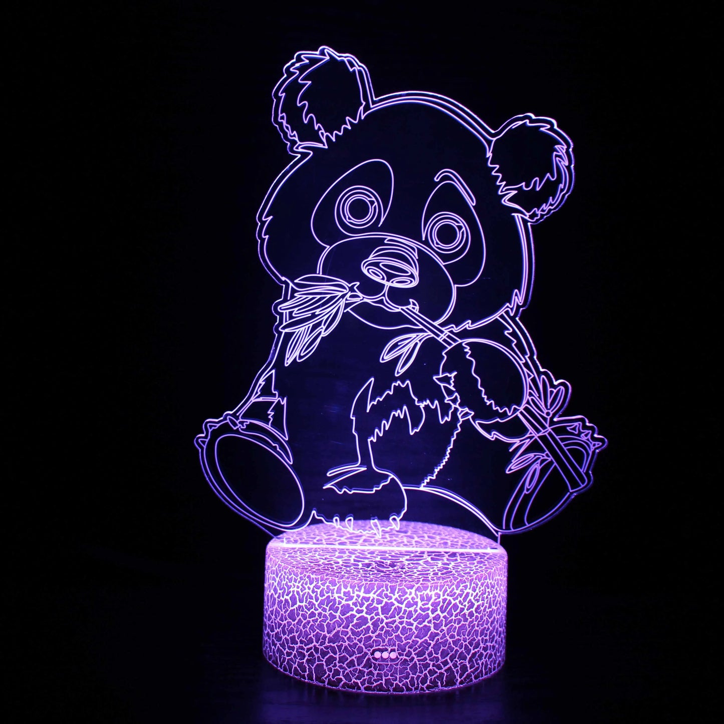 veilleuse led panda dans un salon