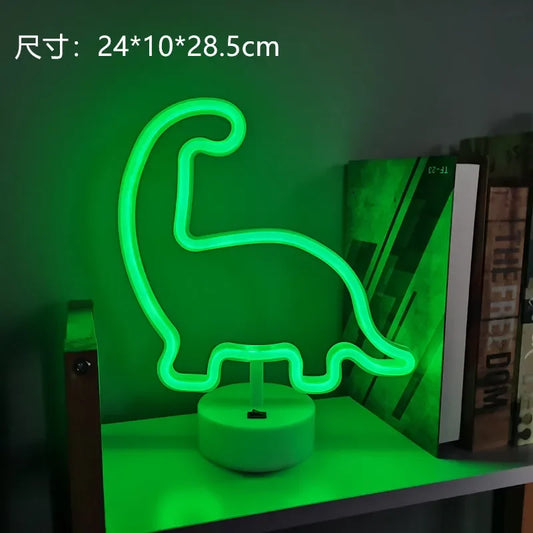 Veilleuse flamant rose LED dans un salon 