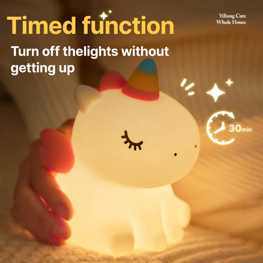 Veilleuse lapin tactile 