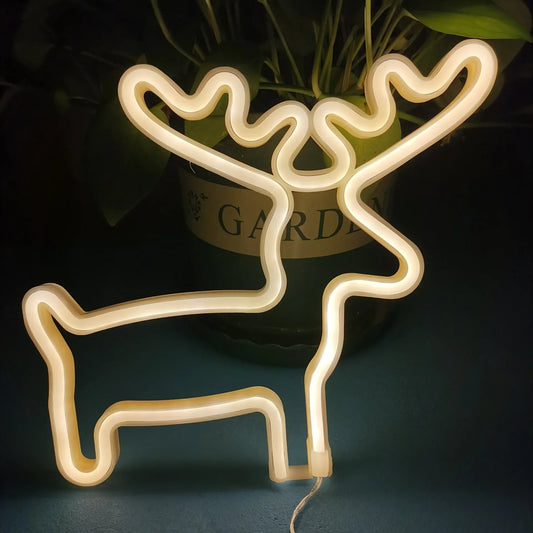 Veilleuse Cerf dans un salon 