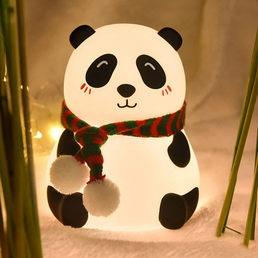 veilleuse panda sans fil dans un salon