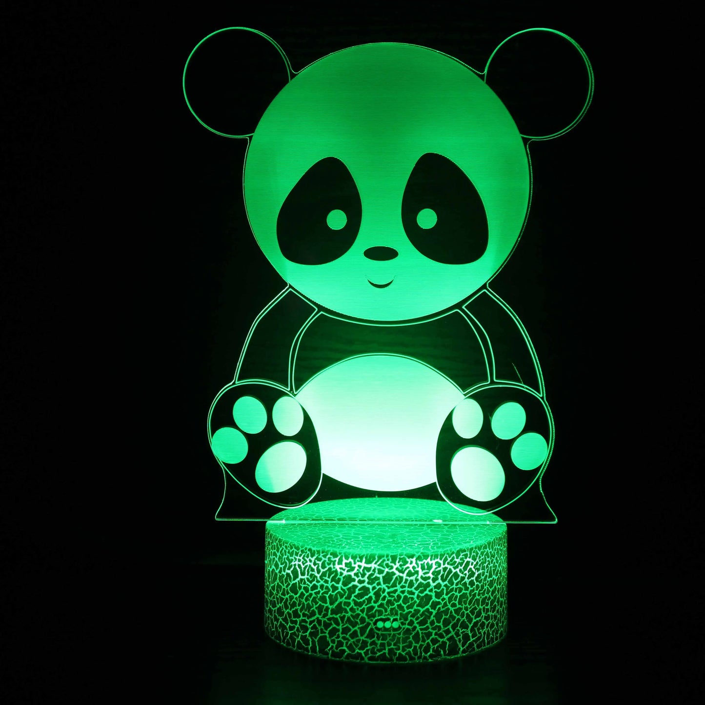 veilleuse led panda dans un restaurant 