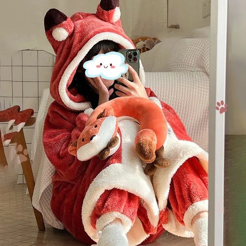 veilleuse panda et renard mettez pendant hiver 