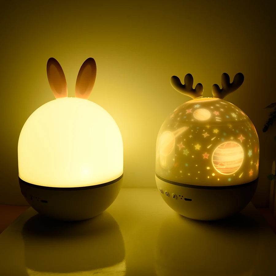 Projecteur de musique de cerf dans un salon 